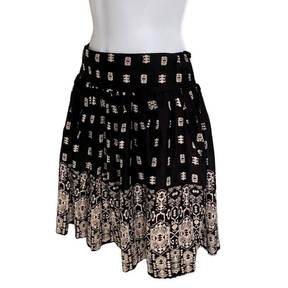 Japna Black and White Lined Mini Skirt With Pockets Medium - Picture 4 of 7